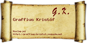 Graffius Kristóf névjegykártya