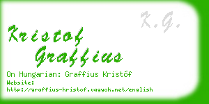kristof graffius business card